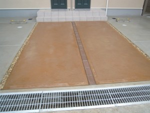 アプローチ ラインレンガ カラークリート