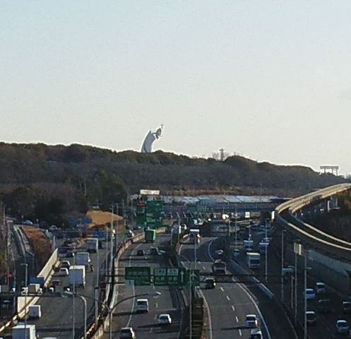 モノレール山田駅から太陽の塔