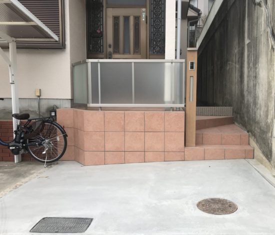 玄関まわりのリフォーム。大阪の外構工事