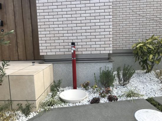 立水栓　トーシン　ＴＡＣＴ
ガーデンパン　ユニソン　セレス　施工例