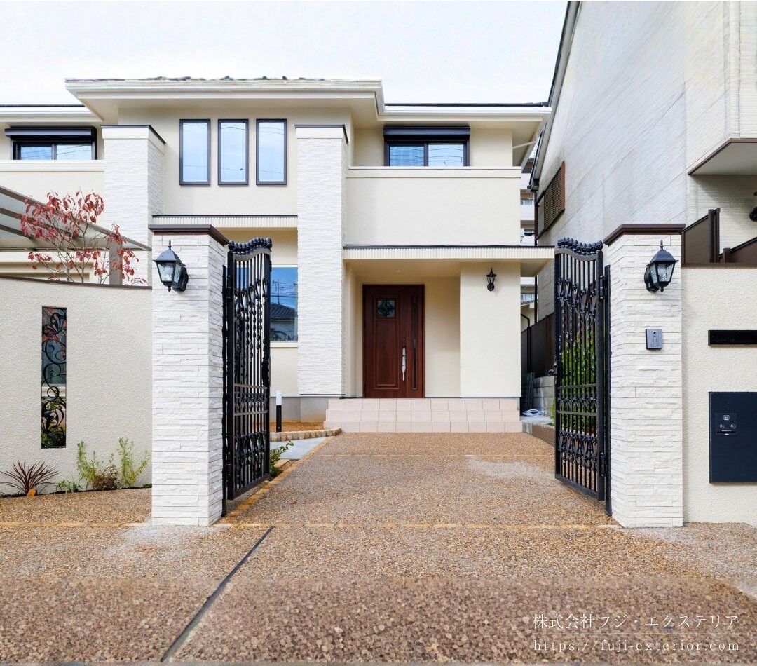 ロートアイアン装飾門扉の施工例