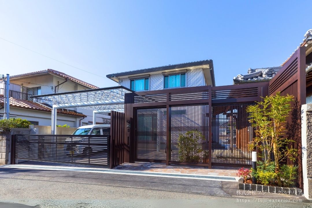 おしゃれな和モダンの外構デザイン