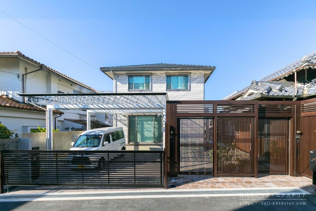 おしゃれな和モダンの外構デザイン